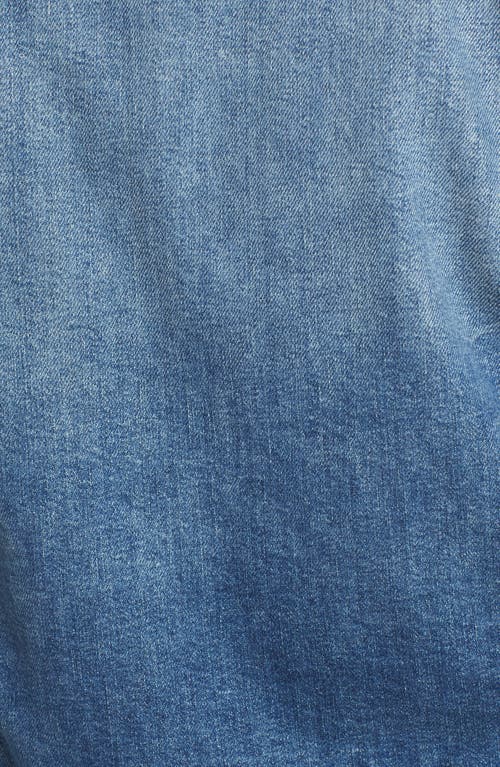 Mother The Cut Denim Jacket In Blue