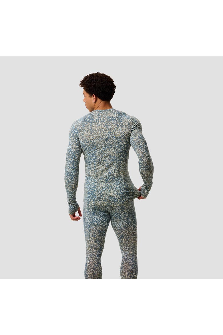 Cedars Rws Merino Lt-Wt Baselayer Crew Top - Men's, Alternate, color, Goat Gray Bonneville Print