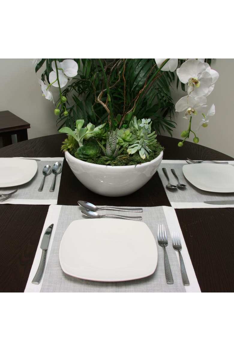 Ambassador 20 Piece Stainless Steel Flatware Set, Alternate, color, Metallic Silver