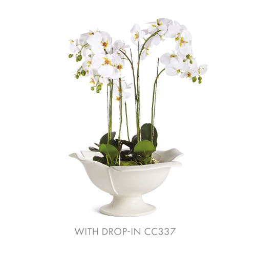 Napa Home & Garden Petalo Decorative Footed Bowl In White