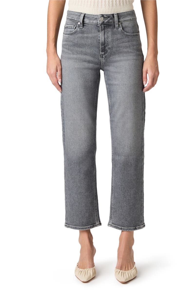 PAIGE Mason Mid Rise Ankle Straight Leg Jeans, Main, color, Smokey Grey