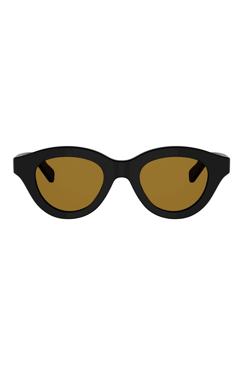 Triomphe 47mm Small Pantos Sunglasses, Main, color, SHINY BLACK / ROVIEX