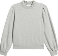 Caslon® Ruffle Crewneck Sweatshirt