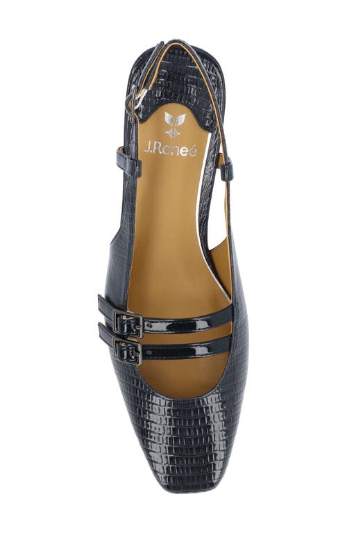 J. RENEÉ J. RENEÉ JOVANA LIZARD EMBOSSED SLINGBACK PUMP 