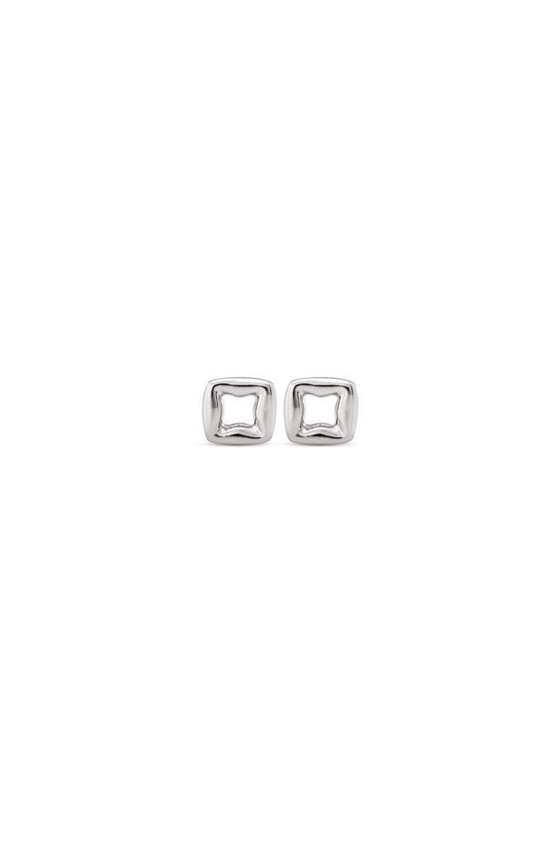 UNODE50 Small Link Earrings, Main, color, Silver