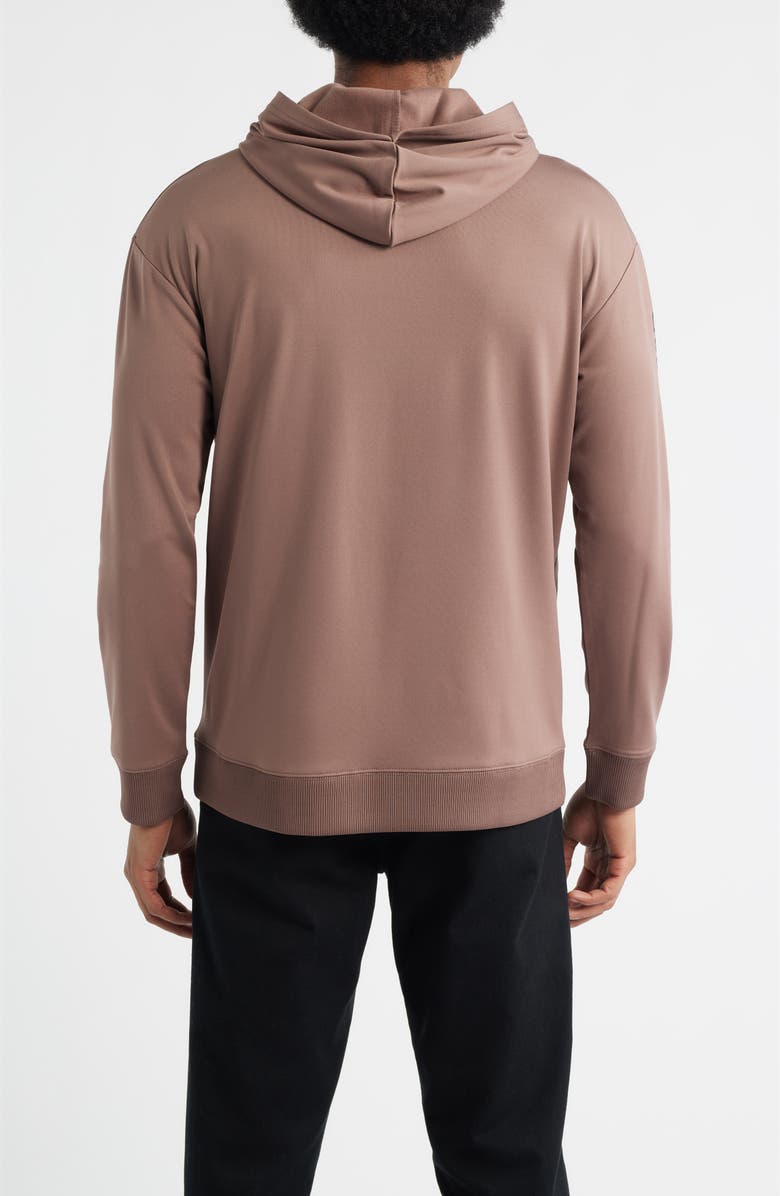 SANTO STUDIO Tempo Good Energy Comfort Fleece Hoodie, Alternate, color, Holy Brown