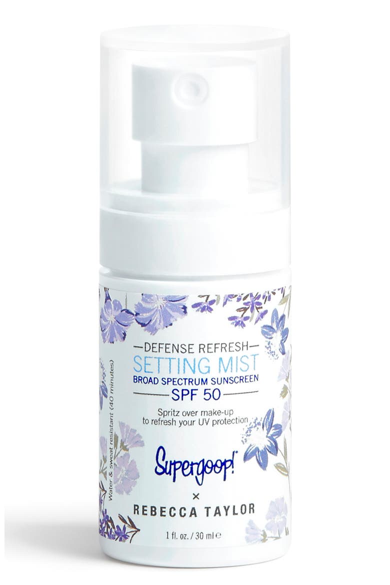 Supergoop! x Rebecca Taylor Defense Refresh Setting Mist Broad Spectrum SPF 50 (Limited Edition), Alternate, color, NO COLOR