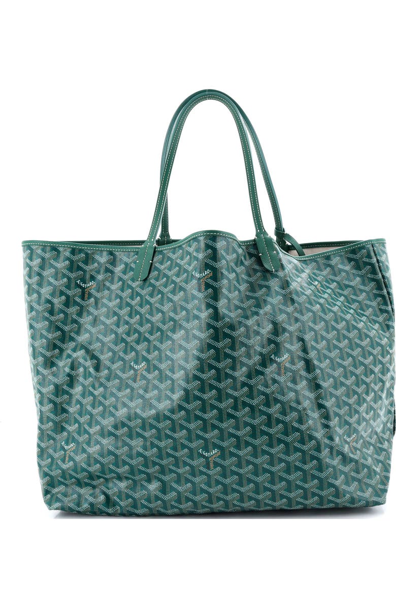 Pre-Owned Goyard Saint Louis Tote Coated Canvas GM, Main, color, Green