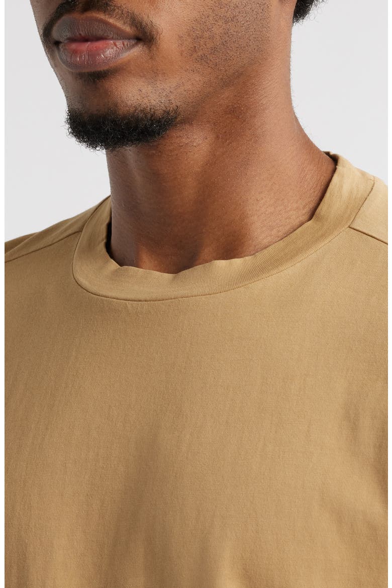 Garment Dyed Boxy Crop T-Shirt, Alternate, color, TAN CARTOUCHE