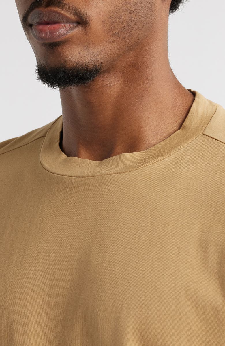 BP. Garment Dyed Boxy Crop T-Shirt, Alternate, color, Tan Cartouche