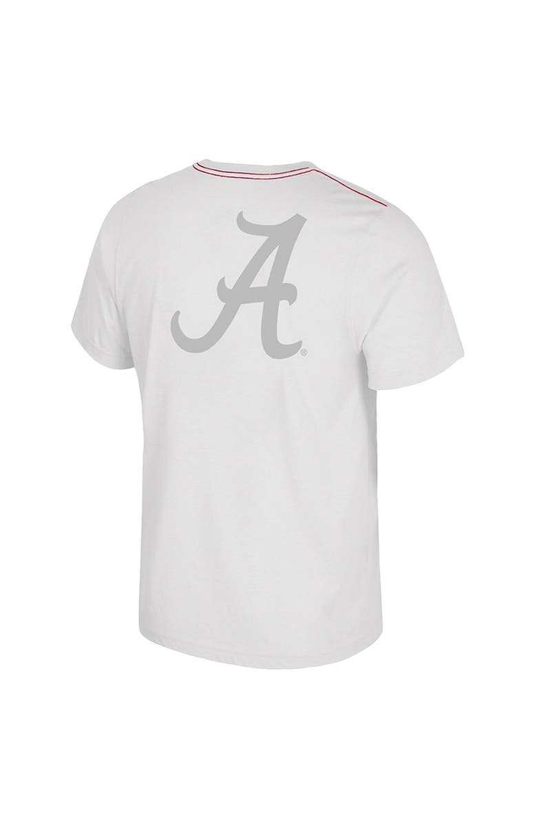 COLOSSEUM Men's Colosseum White Alabama Crimson Tide Dual Logo T-Shirt, Alternate, color, 