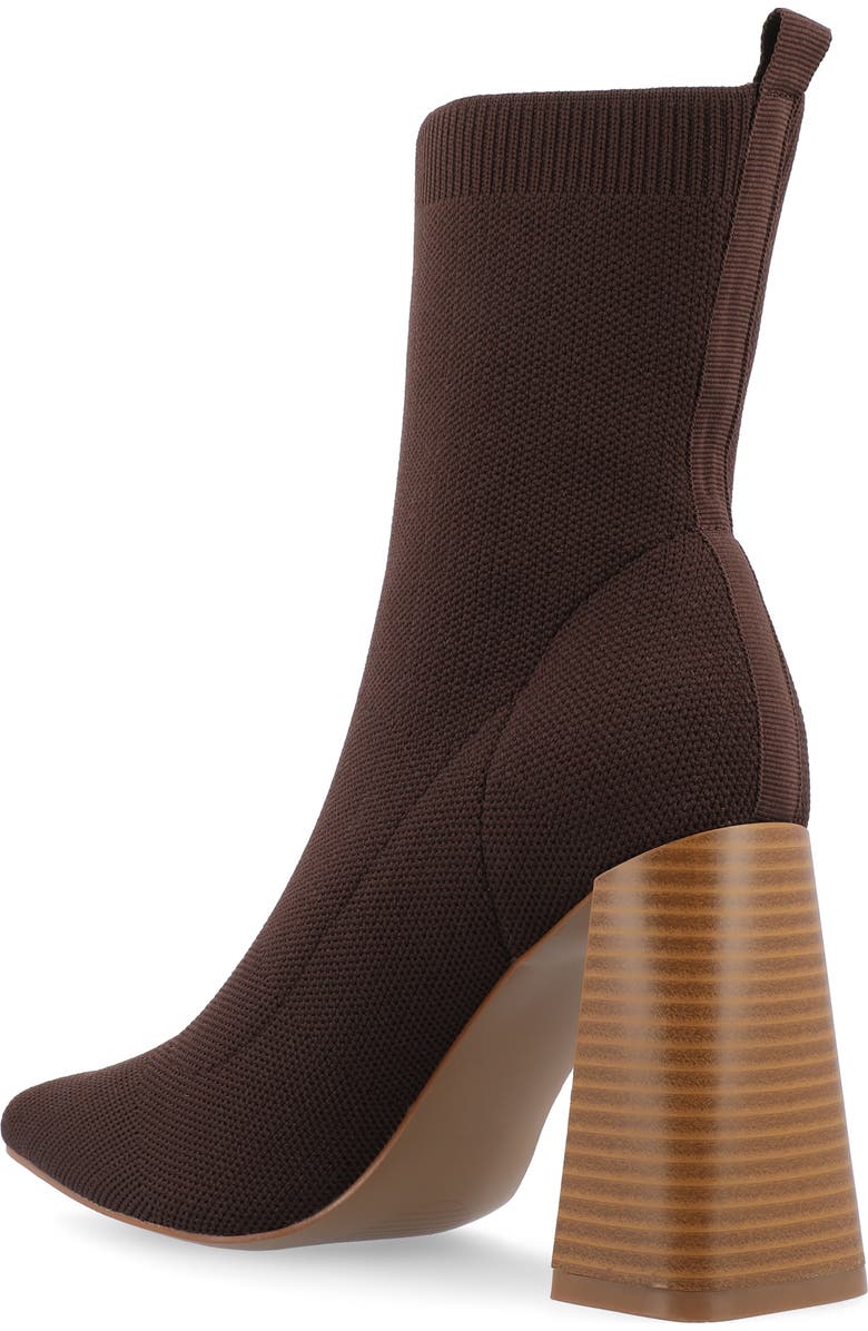 Journee Collection Noralinn Bootie, Alternate, color, Brown