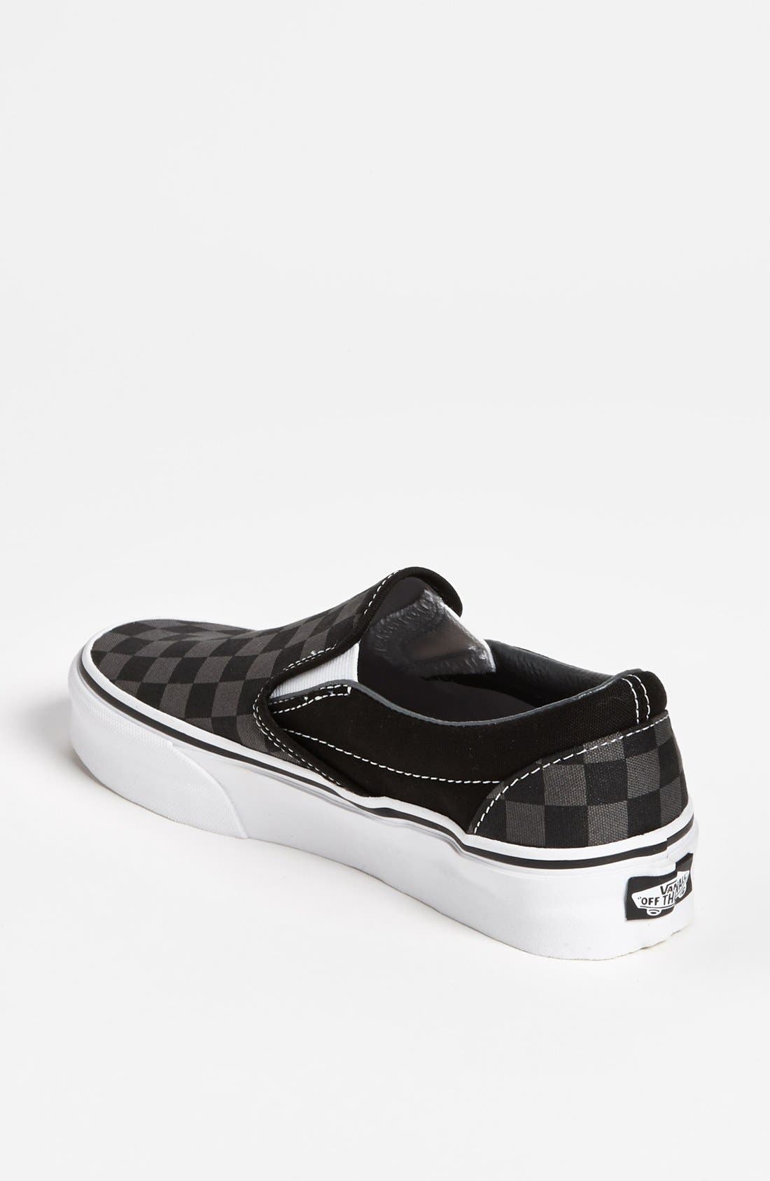 'Classic - Checker' Sneaker, Alternate, color, BLACK PEWTER