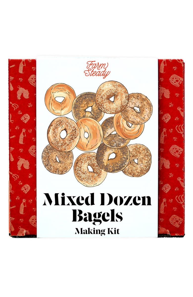 Brooklyn Brew Shop Mixed Dozen Bagels Making Kit, Main, color, Red