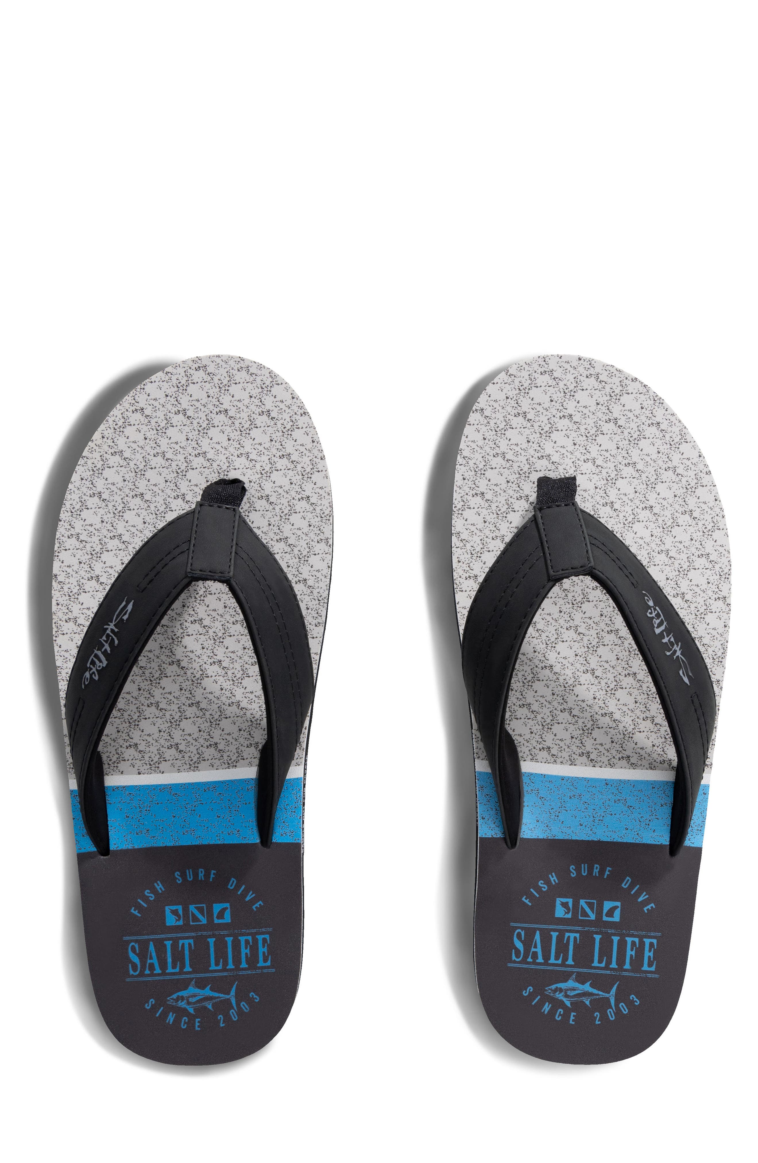 Salt Life The Harbor Flip Flop, Alternate, color, Black Black