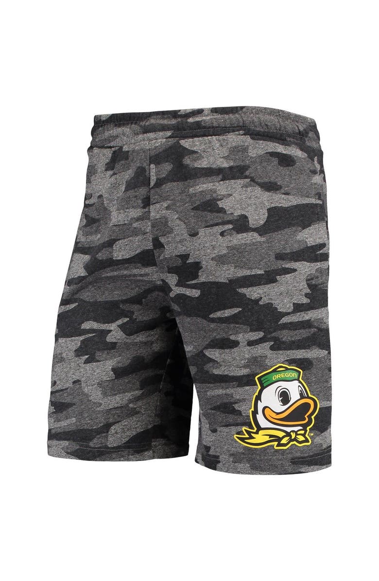 CONCEPTS SPORT Men's Concepts Sport Charcoal/Gray Oregon Ducks Camo Backup Terry Jam Lounge Shorts, Alternate, color, 
