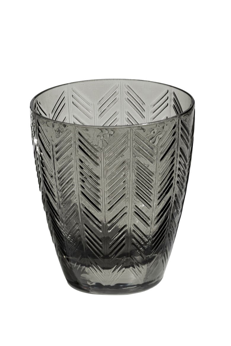 Wine Glasses ZIG ZAG Set of 6  Grey 9.8 oz, diam. 3.25", H 3.75", Main, color, Grey