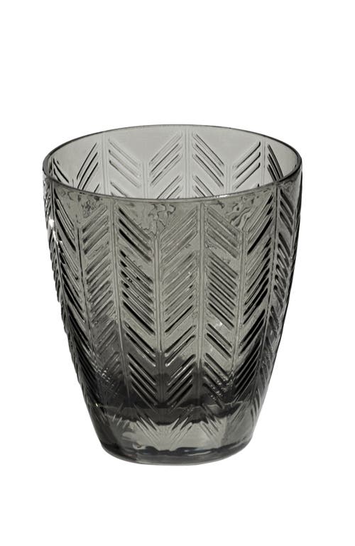 Missoni Home Tableware Wine Glasses Zig Zag Set Of 6 Grey 9.8 Oz, Diam. 3.25", H 3.75"