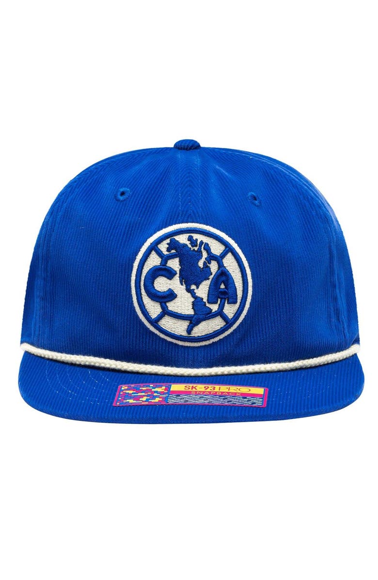 FAN INK Men's Blue Club America Snow Beach Adjustable Hat, Alternate, color, Blue