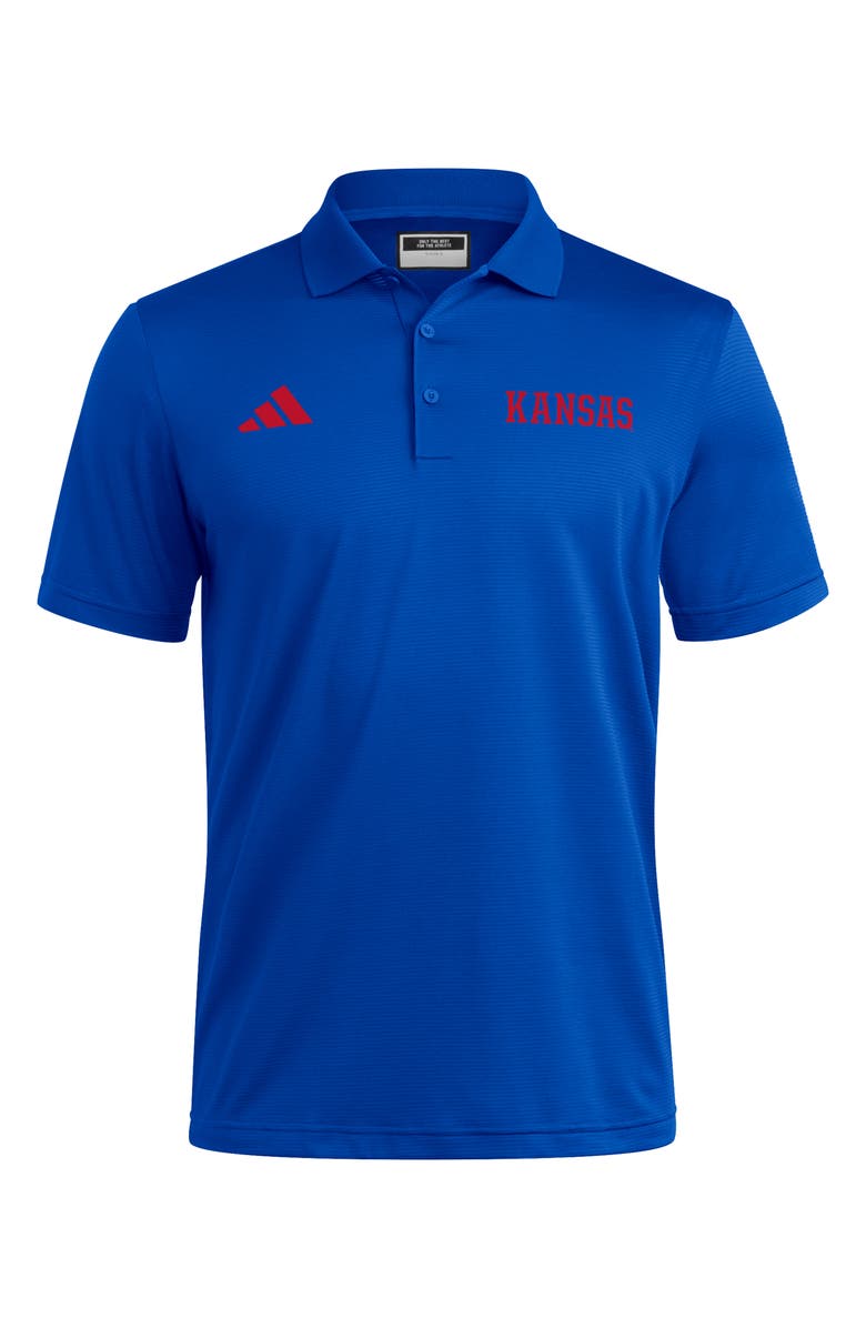 adidas Golf Ottoman Polo, Main, color, Royal Blue/ Team Power Red