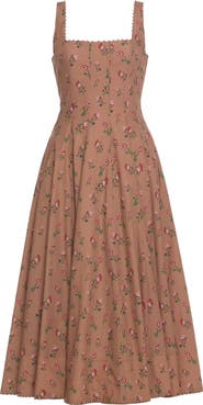 Agua by Agua Bendita Frontera Quebrada Midi Dress