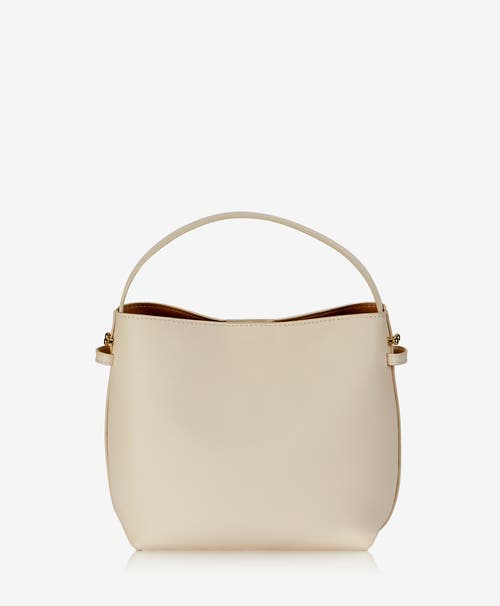 Gigi New York Selena Leather Bucket Bag In Ivory