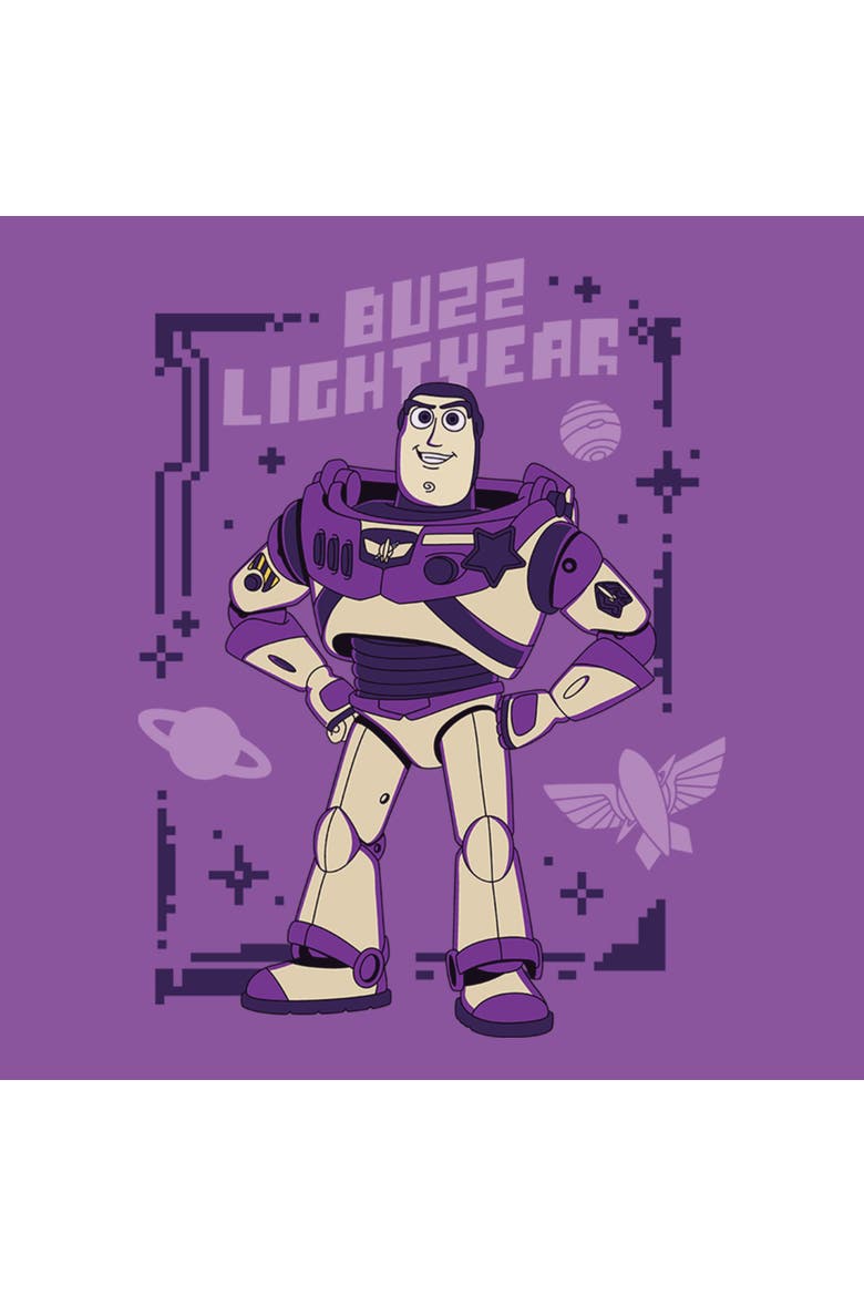 Girls' Purple Buzz Frame T-Shirt, Alternate, color, Purple Berry