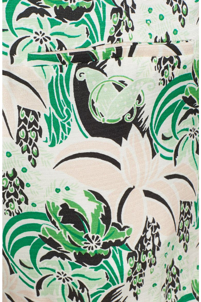 Palm Garden Print Pleated Skort, Alternate, color, PALM GARDEN