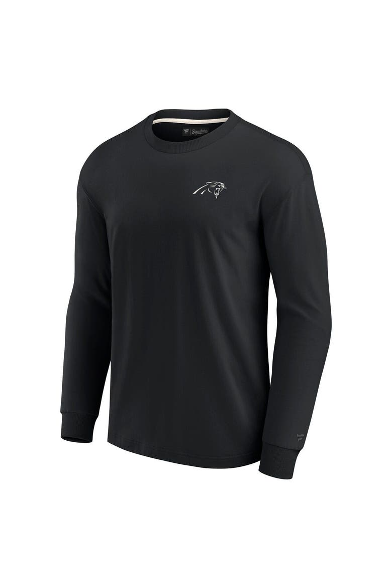 Unisex Fanatics Signature Black Carolina Panthers Elements Super Soft Long Sleeve T-Shirt, Alternate, color, Black