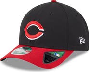 New Era Men's New Era Black/Red Cincinnati Reds Player Replica 9FORTY Adjustable Hat