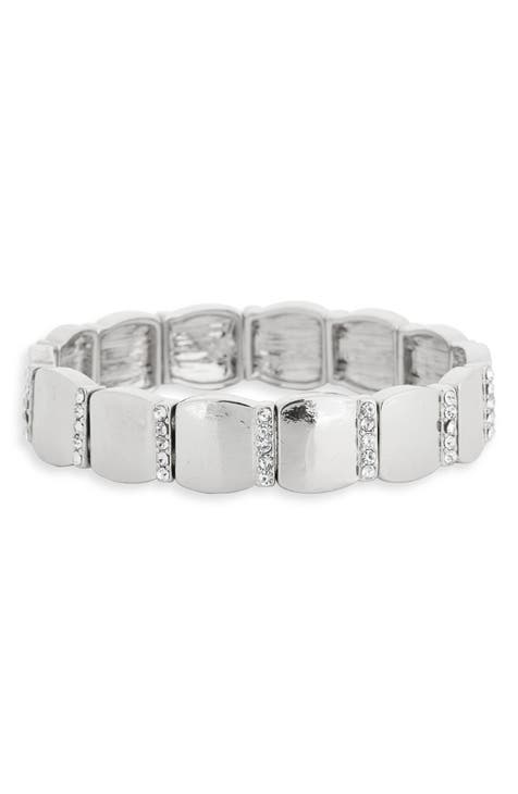 Pavé Crystal Stretch Bracelet