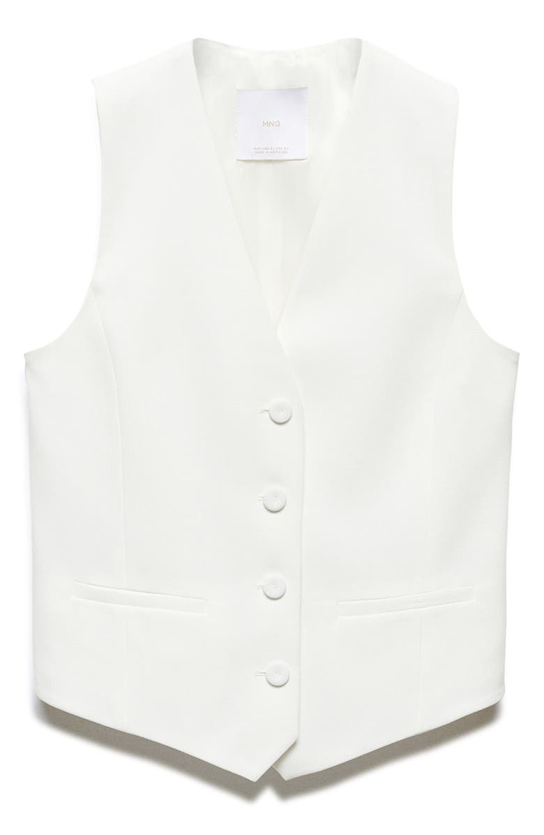 MANGO V-Neck Waistcoat, Alternate, color, 