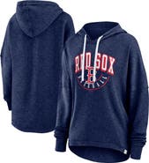 FANATICS Women's Fanatics Heather Navy Boston Red Sox Luxe Pullover Hoodie