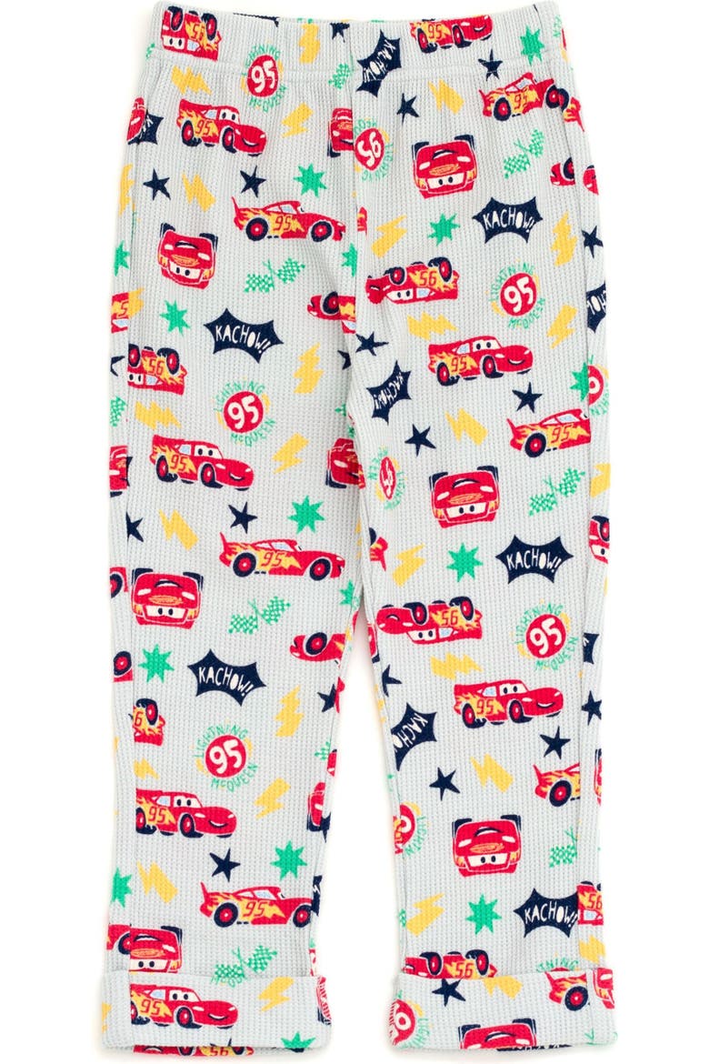 Pixar Loungewear 2-Piece Sweatshirt and Waffle Pants Set, Alternate, color, McQueen Grey