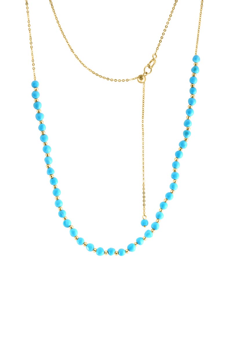 Turquoise Chain Necklace, Main, color, BLUE