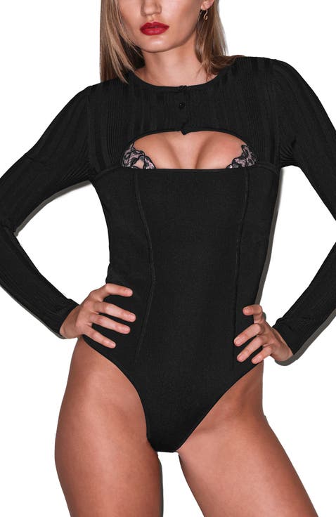 Rib Shrug Bodysuit