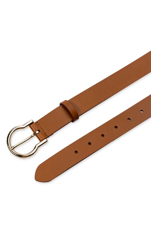 Cole Haan Women's Classic Hinged Buckle Belt In Tan