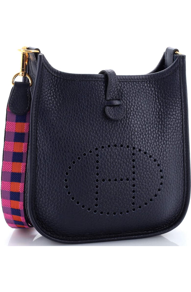 Pre-Owned Hermes Evelyne Bag Gen III Clemence TPM, Alternate, color, Bleu Nuit