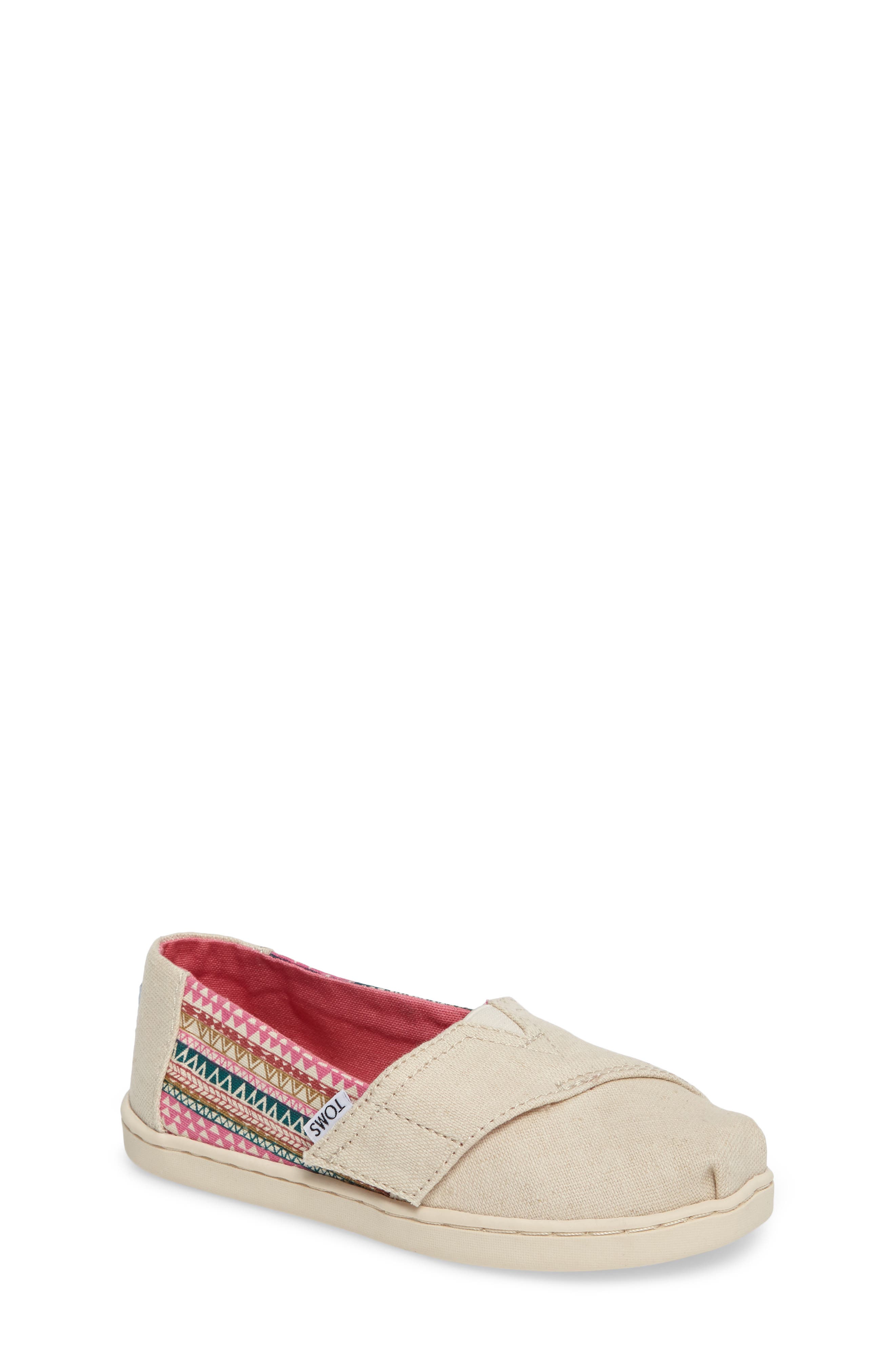 Alpargata Classic Print Slip-On, Main, color, NATURAL HEMP