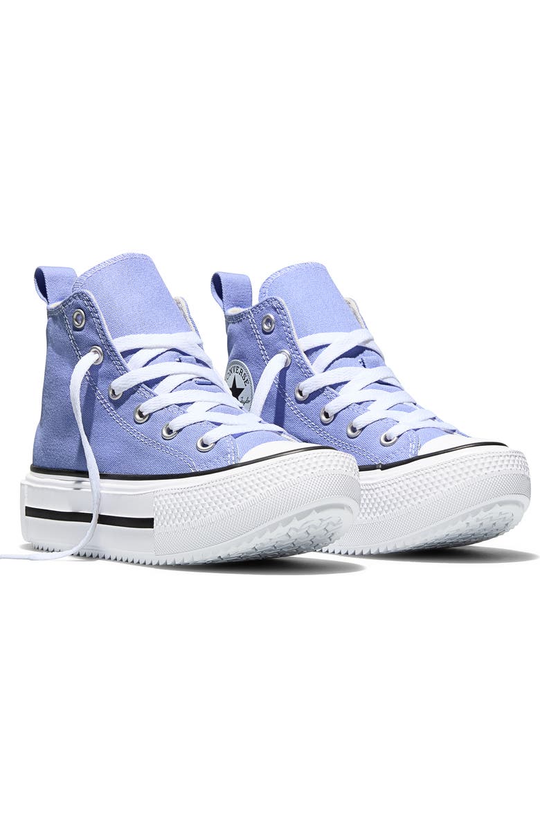 Converse Kids' All Star Lift High Top Platform Sneaker, Main, color, Very Peri/ White/ Egret