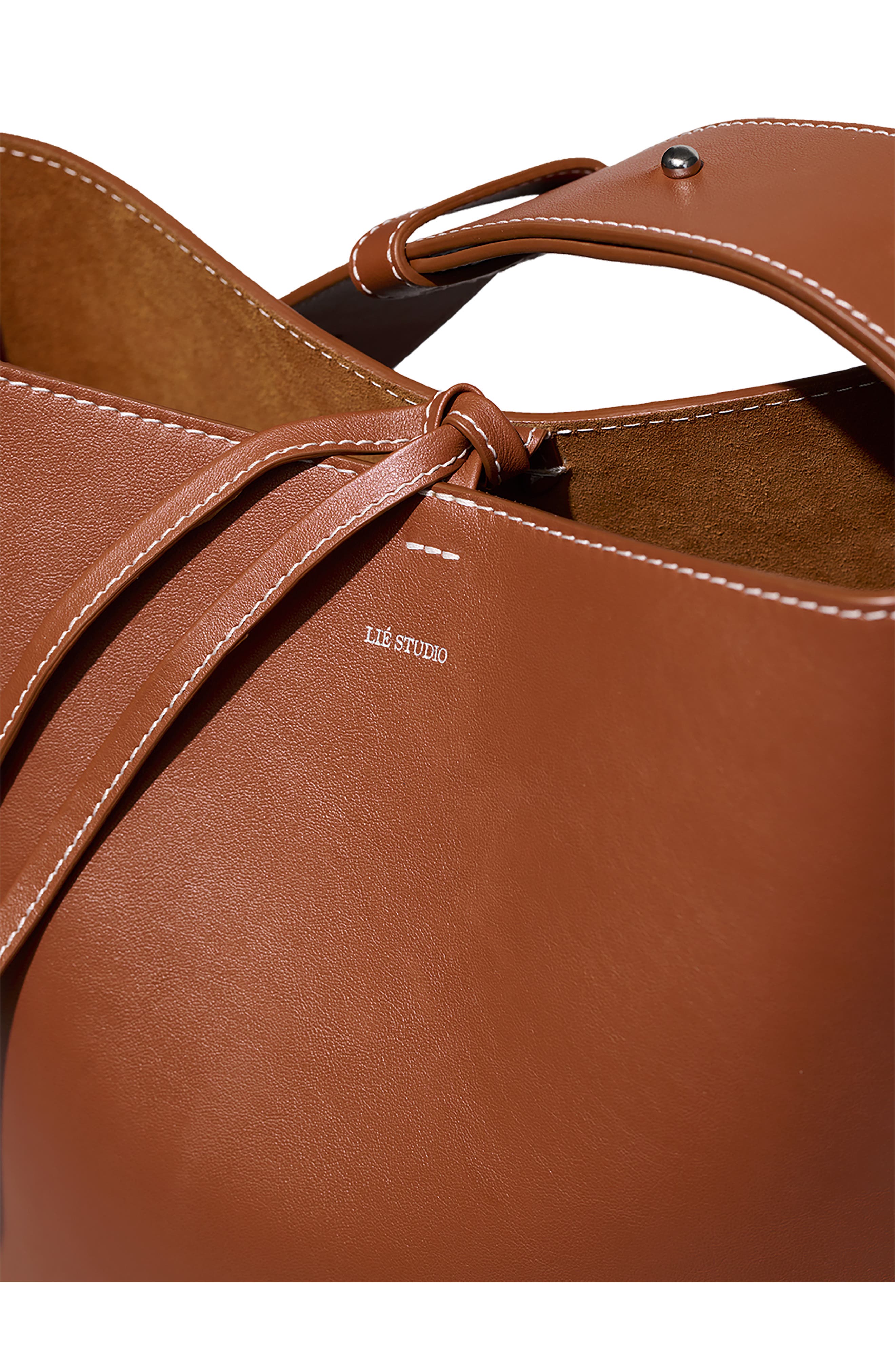 Norma Leather Bucket Tote, Alternate, color, TOFFEE BROWN