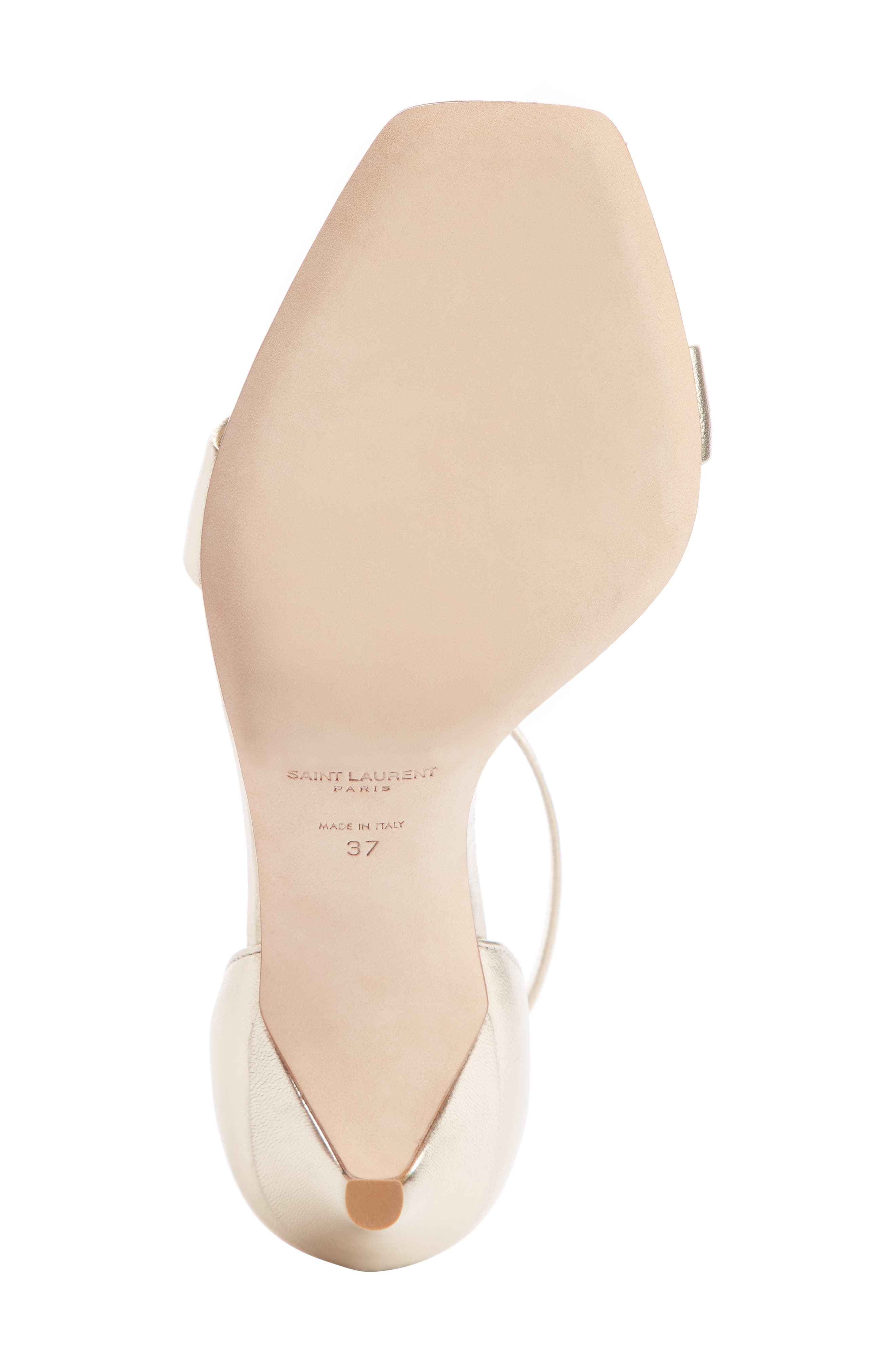 Amber Ankle Strap Stiletto Sandal, Alternate, color, PALE GOLD