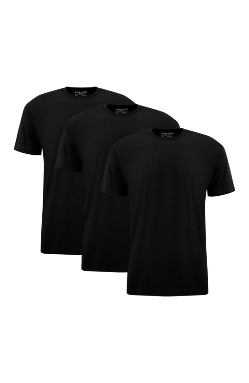 EPIC FITS Crew Neck T-Shirts in All Black  product
