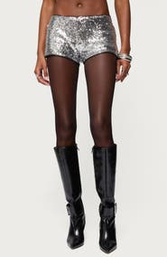EDIKTED Shauna Sequin Shorts