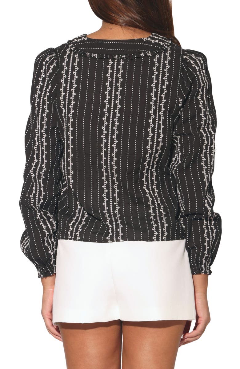 Walter Baker Cadence Embroidered Cotton Top, Alternate, color, 