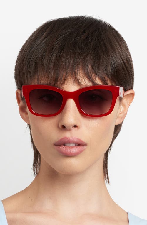 Kate Spade New York Aimee 50mm Cat Eye Sunglasses In Red