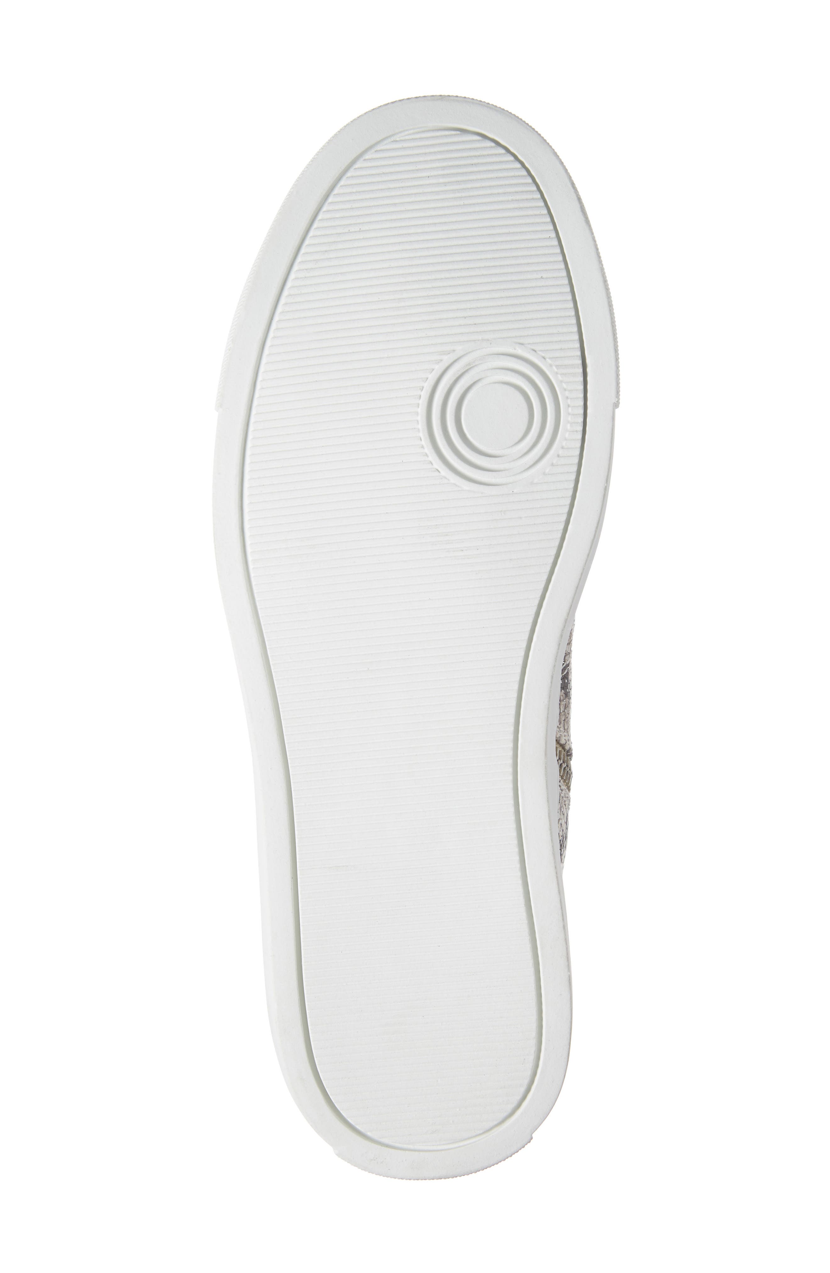 P448 Star Snakeskin Embossed Leather High Top Sneaker, Alternate, color, 