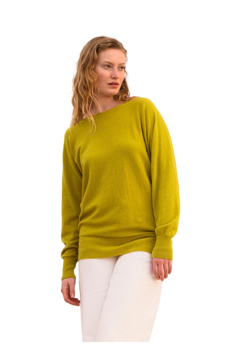 Geelong Slash Neck Sweater, Main, color, OCHRE