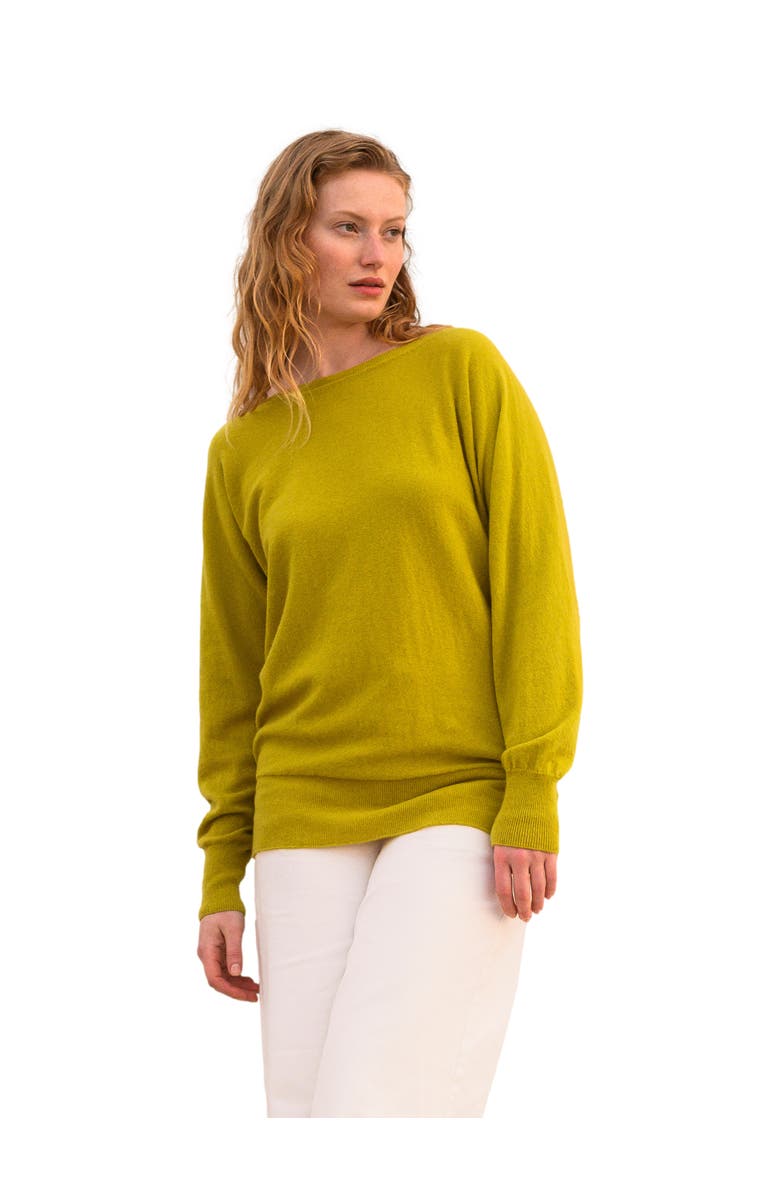 Celtic & Co. Geelong Slash Neck Sweater, Main, color, Ochre