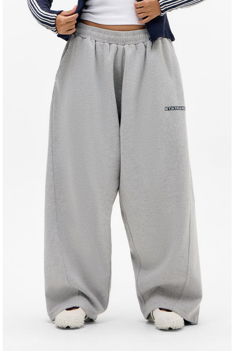 Big Simmi Wide Leg Sweatpants, Main, color, GREY